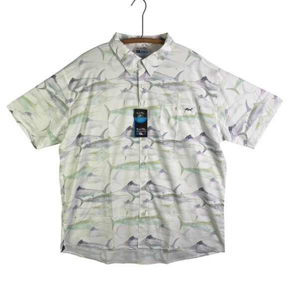 NWT SALT LIFE Six Vented SLX Performance Short Sleeve Men’s Top Size XXL - Picture 1 of 12